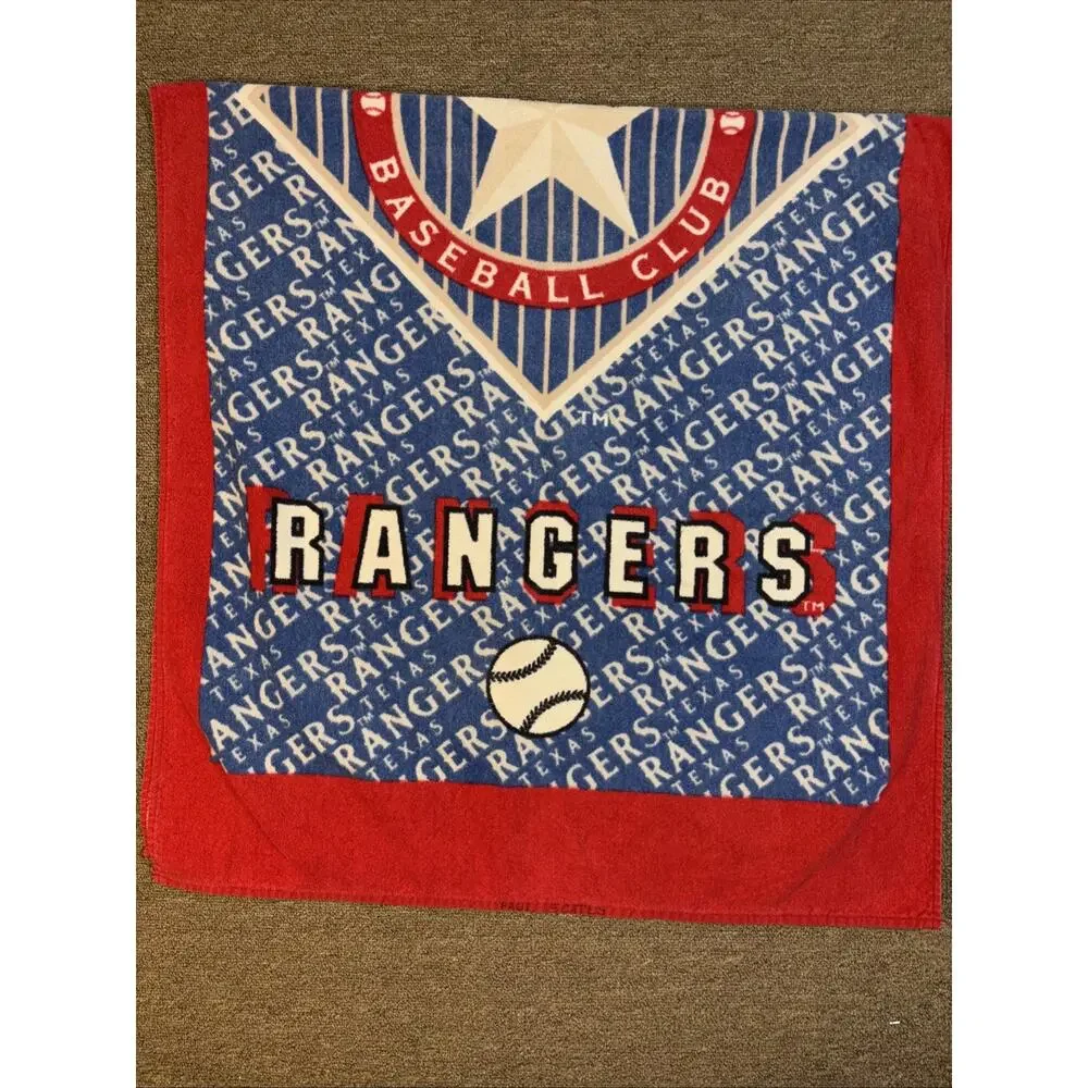 Vintage 90s Texas Rangers Bath Towel
